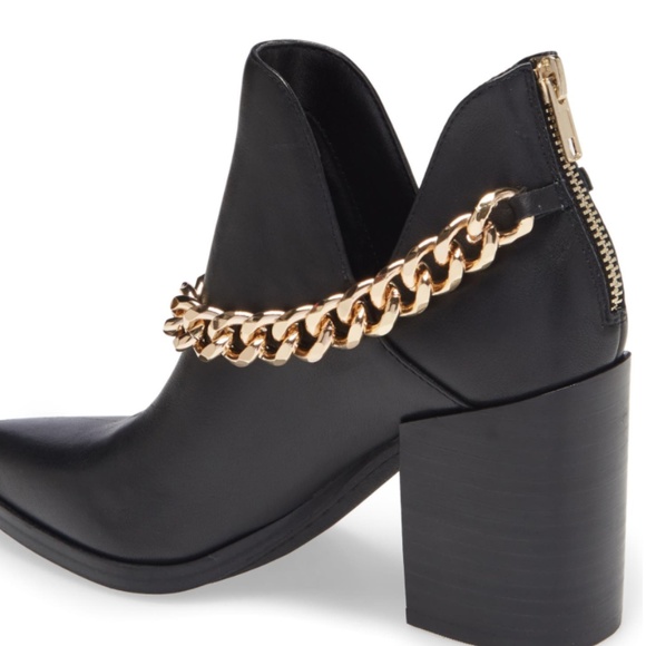 Steve Madden Chain Leather Bootie - Picture 2 of 4